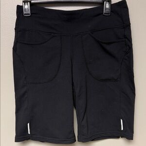 Athleta Black Performance Pocket Shorts Size S